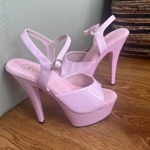 BARBIE Pink open toed pleasers